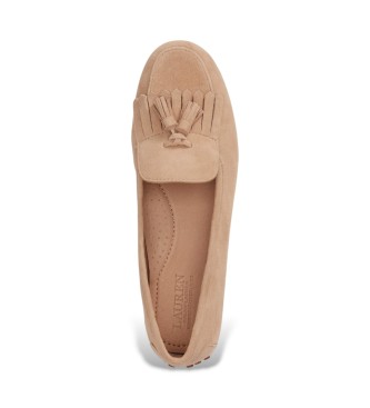Lauren Ralph Lauren Tayte Mokassins aus beigem Wildleder