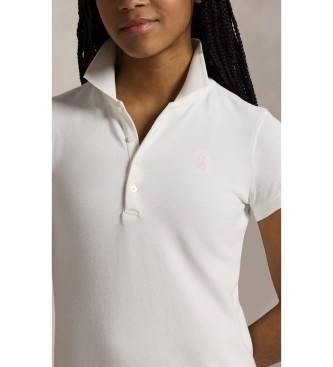 Polo Ralph Lauren Biała sukienka polo z dekoltem