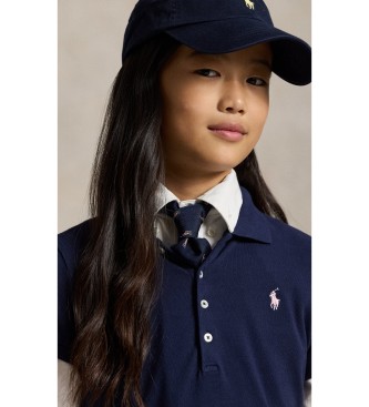 Polo Ralph Lauren Granatowa sukienka z dekoltem polo