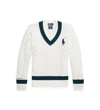 Polo Ralph Lauren Maglia bianca di Wimbledon