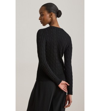 Lauren Ralph Lauren Cardigan en coton écru noir