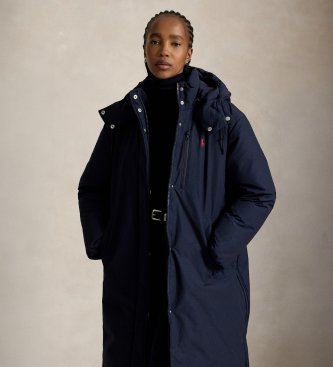 Polo Ralph Lauren Navy medium-weight down quilted coat