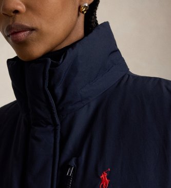 Polo Ralph Lauren Navy medium-weight down quilted coat