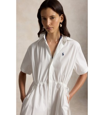 Polo Ralph Lauren Long white cotton shirt dress