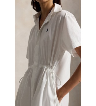 Polo Ralph Lauren Long white cotton shirt dress