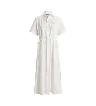 Polo Ralph Lauren Long white cotton shirt dress