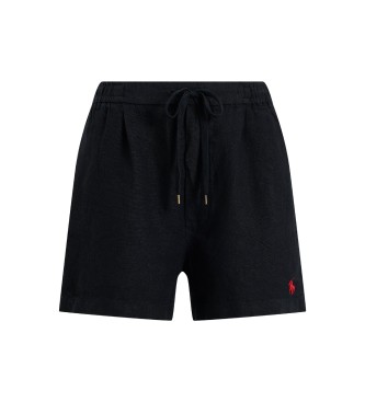 Polo Ralph Lauren Lanene kratke hlače s črno vrvico