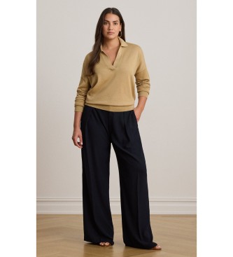 Lauren Ralph Lauren Jersey type polo en coton et modal beige