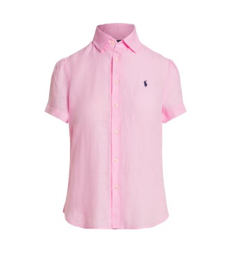 Polo Ralph Lauren Camicia sportiva rosa in tessuto