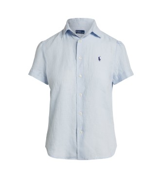Polo Ralph Lauren Camicia sportiva blu in tessuto