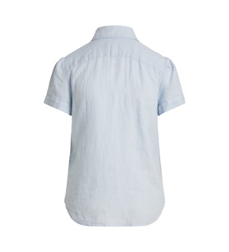 Polo Ralph Lauren Camicia sportiva blu in tessuto