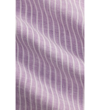 Polo Ralph Lauren Camicia in lino a righe lilla su misura