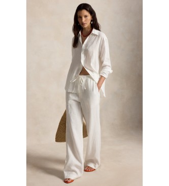 Polo Ralph Lauren Pantal�n de lino con cord�n beige