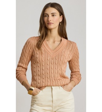 Lauren Ralph Lauren Pull-over Cricket en tricot coral eights