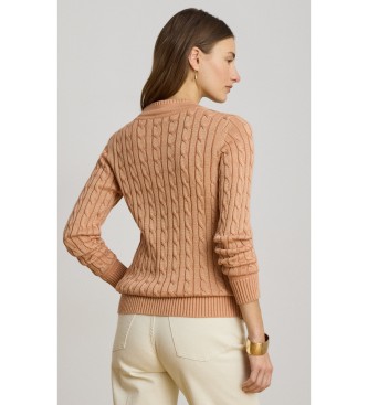 Lauren Ralph Lauren Pull-over Cricket en tricot coral eights