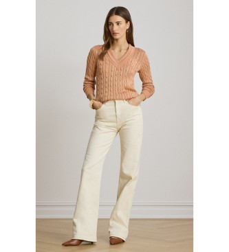 Lauren Ralph Lauren Pull-over Cricket en tricot coral eights