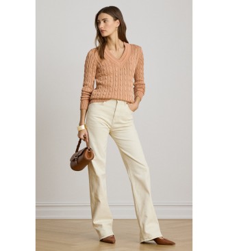 Lauren Ralph Lauren Pull-over Cricket en tricot coral eights
