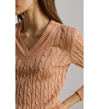 Lauren Ralph Lauren Pull-over Cricket en tricot coral eights