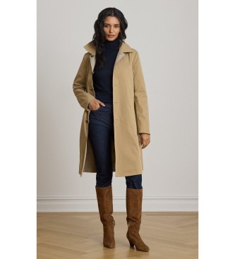 Lauren Ralph Lauren Dwustronny płaszcz szkocki w brązową kratę