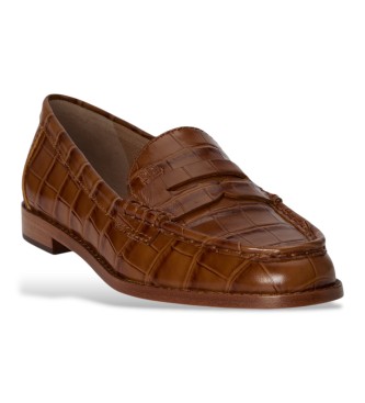 Lauren Ralph Lauren Leder-Mokassins Wynnie braun