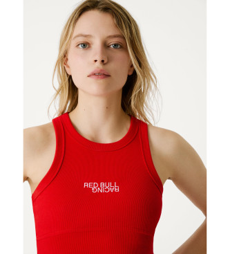 Red Bull Racing x Pepe Jeans Red sleeveless ribbed T-shirt