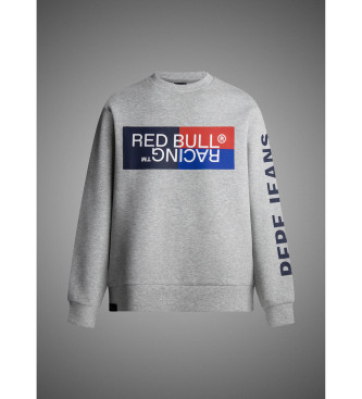 Red Bull Racing x Pepe Jeans Colour Block Graphic Crew Sweatshirt grijs