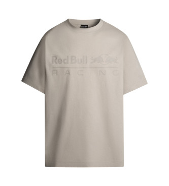 Red Bull Racing x Pepe Jeans T-shirt met beige logoprint 