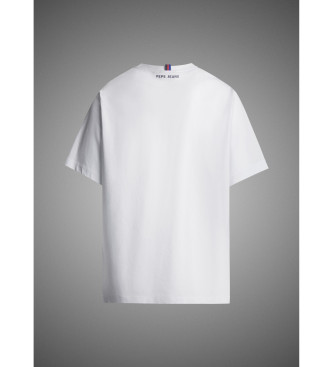 Red Bull Racing x Pepe Jeans Camiseta Rbr Colour Block Logo blanco