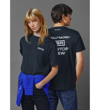 Red Bull Racing x Pepe Jeans T-shirt Rbr Pit Stop Crew blu scuro