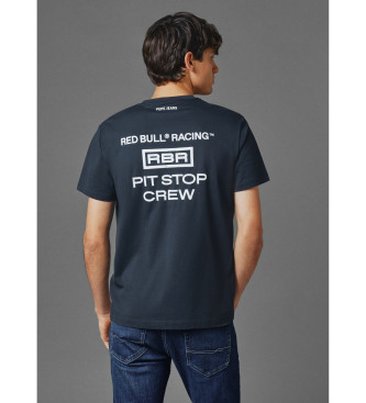 Red Bull Racing x Pepe Jeans T-shirt Rbr Pit Stop Crew blu scuro