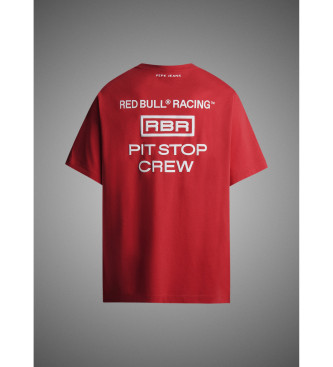 Red Bull Racing x Pepe Jeans T-shirt Rbr Pit Stop Crew rossa