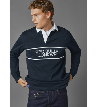 Red Bull Racing x Pepe Jeans Polo Rbr Logo reflektieren Panel Navy Rugby