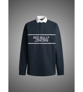 Red Bull Racing x Pepe Jeans Polo Rbr Logo Reflect Panel Navy Rugby