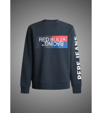 Red Bull Racing x Pepe Jeans Sweatshirt Colour Block Graphic Crew martino