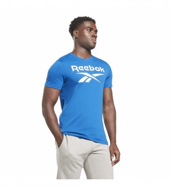Reebok T-Shirt Azul Logotipo Grande Identidade