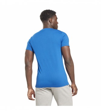 Reebok Identiteit Groot Logo T-Shirt Blauw