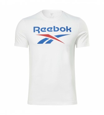Reebok Identity T-shirt med stor logotyp Vit