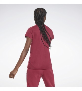 Reebok T-shirt Slim à passepoil rose