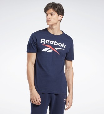 Reebok Camiseta Identity Big Stacked Logo marino