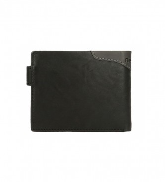 Reebok Klubska vodoravna denarnica s črnim zapiranjem na klik