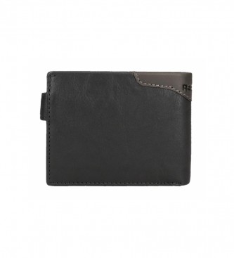 Reebok Club horizontal wallet with black click closure
