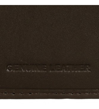 Reebok Division horizontal wallet with brown click clasp