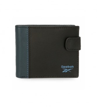 Reebok Division horizontal wallet with black click clasp