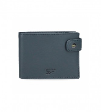 Reebok Horizontales Switch-Portemonnaie mit marineblauem Klickverschluss