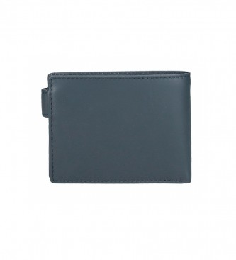 Reebok Horizontal Switch wallet with navy click closure