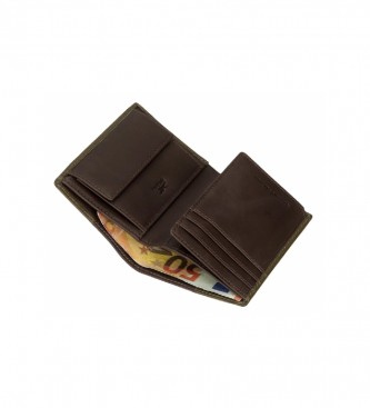 Reebok Club portemonnee verticaal met groen muntzakje