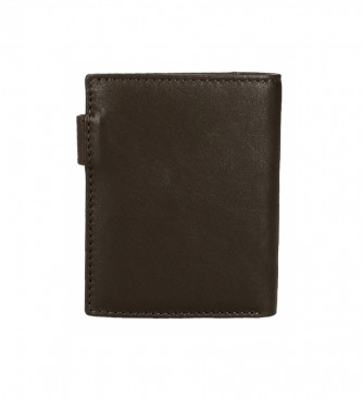 Reebok Vertical Division wallet with brown click closure