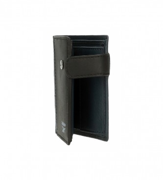 Reebok Vertical division wallet with navy click closure