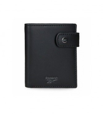Reebok Black vertical Switch wallet with click closure
