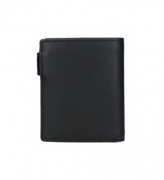 Reebok Črna navpična denarnica Switch z zapiranjem na klik